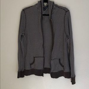 Tommy Hilfiger striped brown/ white sweater XXL
